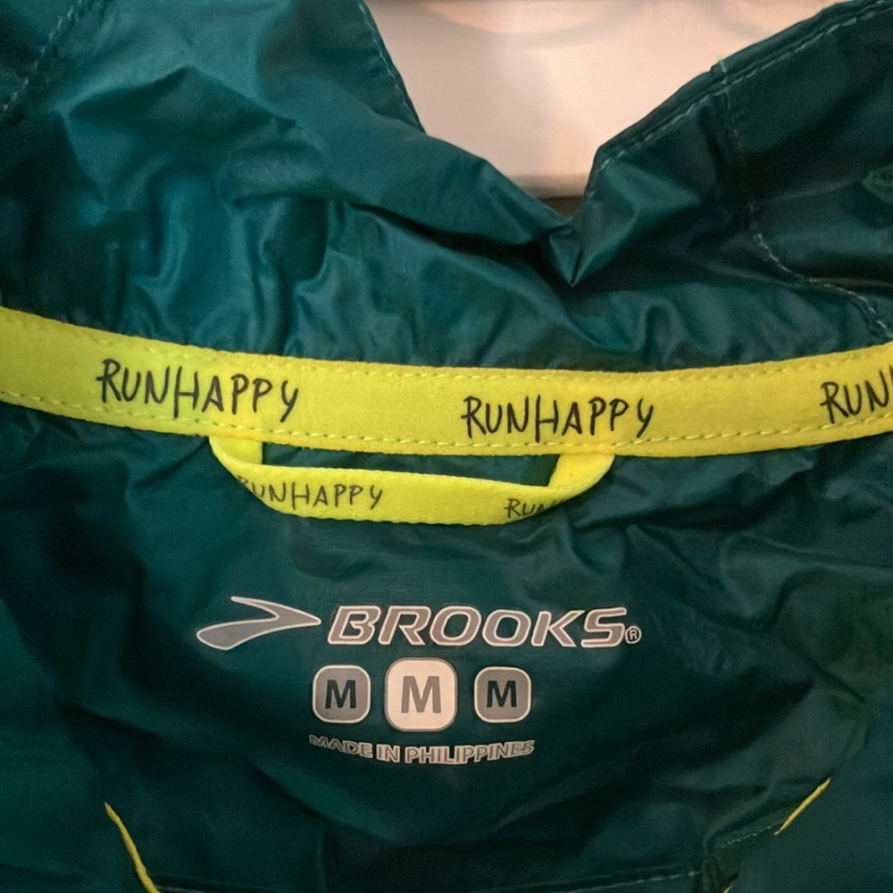 Brooks Green Windbreaker Jacket - Picture 2 of 11